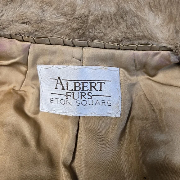 Vtg 70s  Mink Front Sweater Jacket Albert Furs - Picture 10 of 13